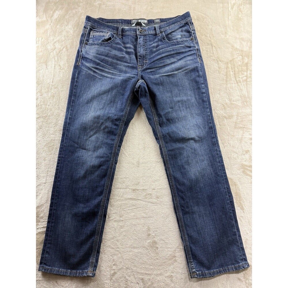 BKE Ryan Jeans Mens 38x32 Blue Denim Relaxed Fit Straight Leg Casual Classic